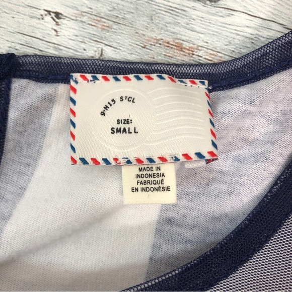 Anthropologie Postmark Elsie Gingham Poncho/Cape Top Small - Picture 6 of 11